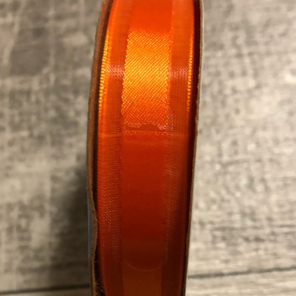 Offray Lot of 4 & 1 Michaels Craft Ribbon Spools (3) NWT & (2) Pre-Owned Orange - Picture 8 of 15